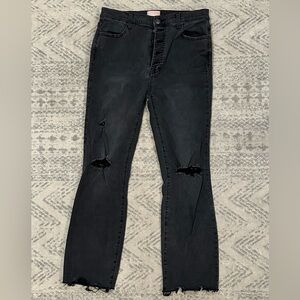 Show Me Your Mumu SoHo Button Up Skinnies Distressed